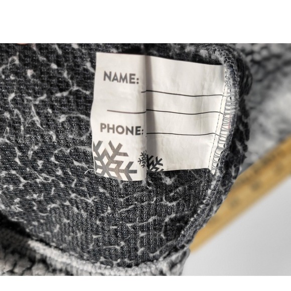 Justice Sherpa Pullover Cozy Quarter Snap Button Up Gray Blue Girls 12 - Picture 9 of 11